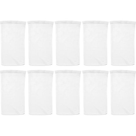 Accessoires de piscine Lot de 10 chaussettes d'écumoire (5/10) pour piscine, bassin et étang enterrés. Nettoyage facile des débris et feuilles. Paniers réutilisables inclus. (1/5)
