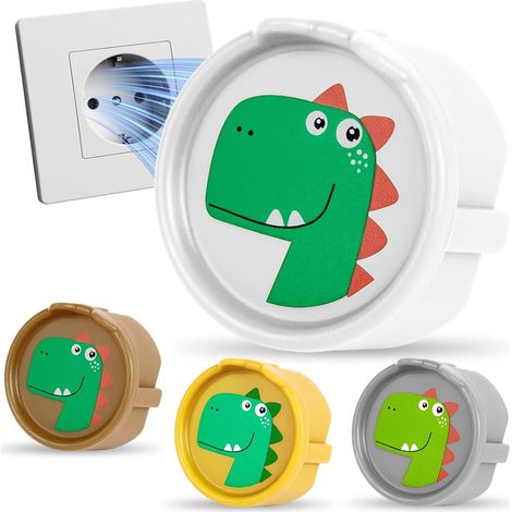 Set mit 4 abnehmbaren Silikon-Steckdosenabdeckungen zum Schutz von Babys vor elektrischen Störungen. Staubdicht und dekorativ, ideal für mehr Sicherheit im Haushalt und in der Kinderbetreuung (1/5)