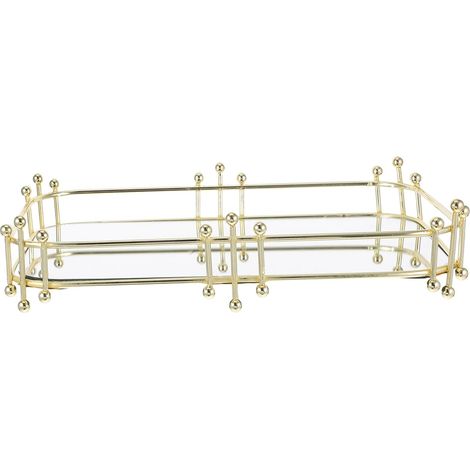 Plateau Décoratif pour Parfum Plateau de Toilette Organisateur de Comptoir pour Coiffeuse pour Salle de Bain'-'- (1/5)