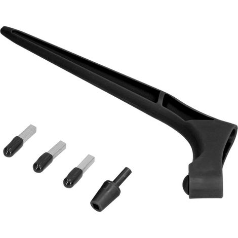 Bastel-Schneidewerkzeug-Set mit 360° drehbarem Schnitzmesser für DIY-Handarbeiten, Schwarz (1/5)