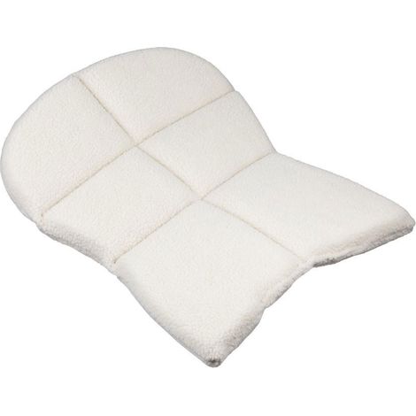 Bianco - Alzapaletta trapuntato in pelliccietta sintetica