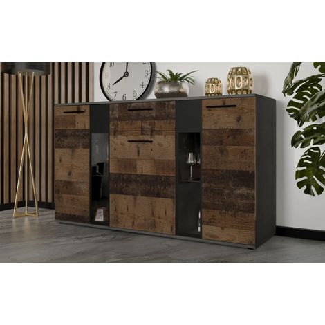 AX LIVING Formilo Sideboard Kommode grau Matera Oldwood 140,4cm Breite