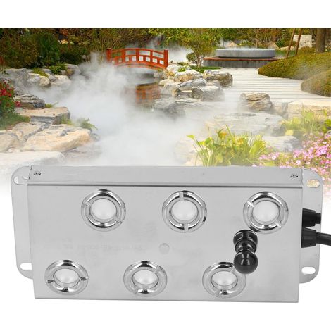 Plaque d'atomisation à 6 têtes, atomiseur ultrasonique avec câble de 1,35 mètre pour réservoirs d'eau et bassins à poissons, DC45-48V. (1/5)