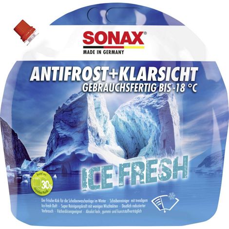 Sonax AntiFrost+KlarSicht Ice-fresh 133495 Antigelo per parabrezza 3 l