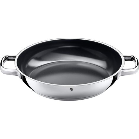 WMF Padella per servire/friggere a induzione Durado, 28 cm, rivestita in acciaio inossidabile Cromargan, rivestimento in ceramica, resistente al forno (1/5)