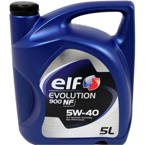 Huile ELF 5W40 5L EVOLUTION 900 NF / A3/B4 / SL/CF / 502.00 505.00 / 229.3
