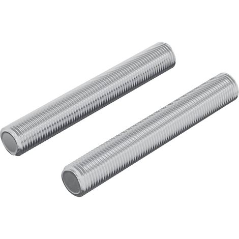 Tige filetée 2 pcs Argenté 8 x 55 mm Acier