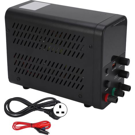 Alimentation DC programmable numérique 30V 10A 300W, régulable, avec port USB, pour réparation de téléphones et ordinateurs portables, version UK 230V (1/5)