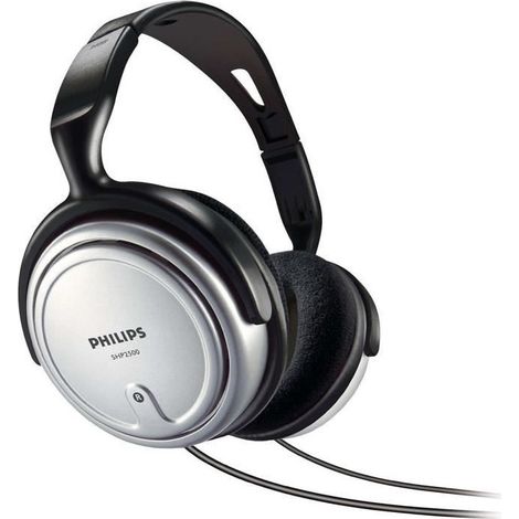 Casque avec fil Philips SHP2500 Noir et Gris (1/5)