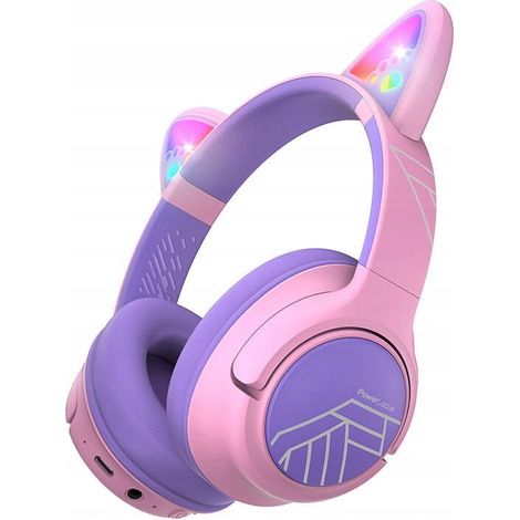 PowerLocus Bobo CAT Kabellose LED-AUX-Kopfhörer für Kinder (1/5)