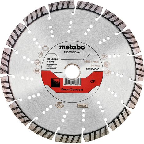 Metabo Diamanttrennscheibe 230x22,23mm, "CP", Beton "professional" (1/2)