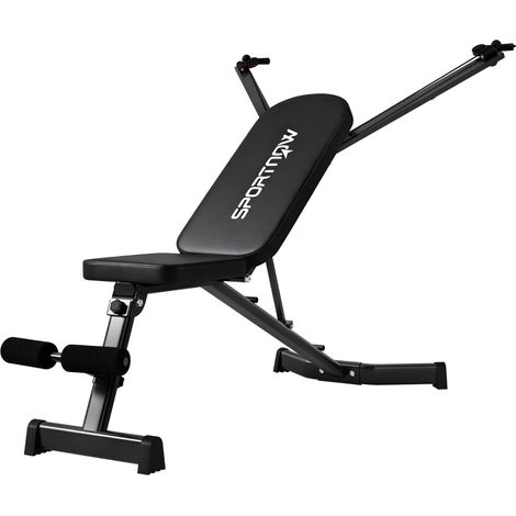 Panca pesi pieghevole con leg extension, schienale a 3 posizioni, 300 kg OKMYHOME (1/5)