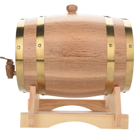 Fût à Vin en Chêne 5L Style Vintage pour Bière Whisky Rhum Porto (1/5)