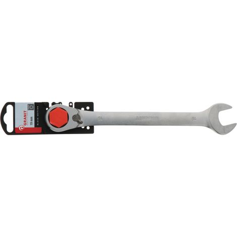 Chiave a forchetta da 19 mm con cricchetto L/R CrV (1/2)