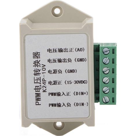 Weißer Digital-Analog-PWM-Signalwandler-Spannungswandler-Adapter