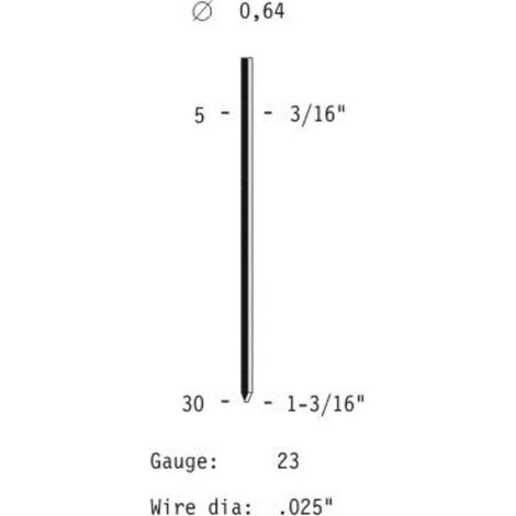 PUNTI OMER SPILLI SERIE PINS 6  MM.15  PZ.20000