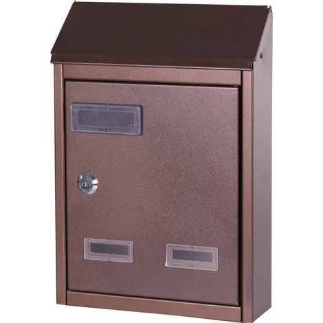 Schmiedeeisen Mailbox23x9xh29 cm Brixo Black/Kupfer (1/4)