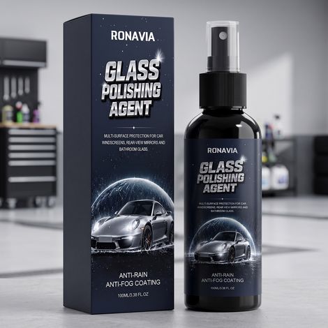 Autoglaspolierer – Reinigt, entfernt Rauch, wirkt beschlagfrei, verbessert die Sicht – Tragbar – 100 ml -- DE (1/5)