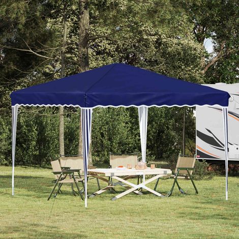 Pop-up Partyzelt Blau 288 x 288 x 245 cm Oxford-Stoff