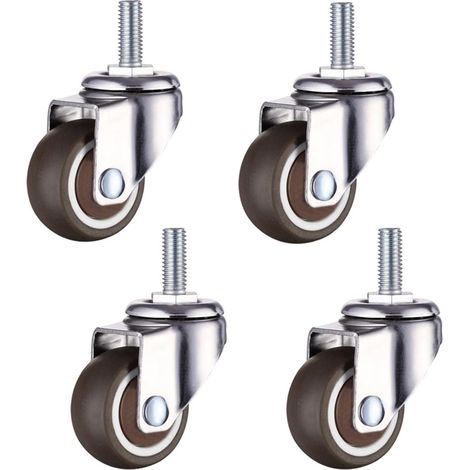 Petite Roulettes pour Meubles 4 Pièces Roulette Pivotante Roulettes pour Meubles Roulettes Pivotantes Transport Roulettes Charges lourdes Heavy Duty Roulette Roulettes Industrielles