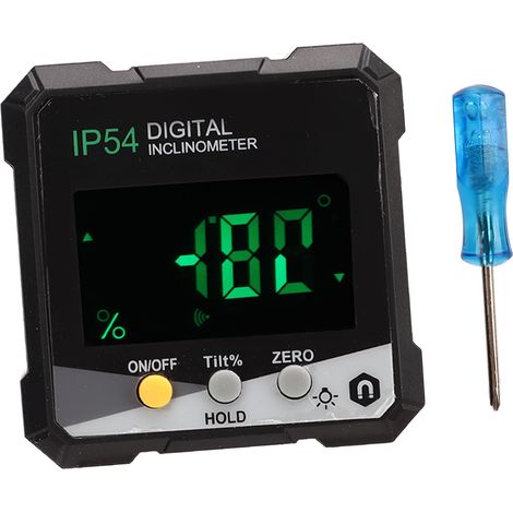 Niveau à numérisation LCD avec rapporteur magnétique, mesureur d'angle précis pour boîte de niveau, outil de mesure professionnel (1/5)