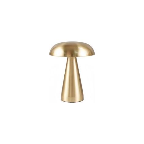 Gold Lampe Champignon，Lumière Champignon Doré，Lampe De Table Rechargeable pour Bureau De Chambre À Coucher，veilleuse À Gradation Tactile avec Fonction De Lampe De Bureau