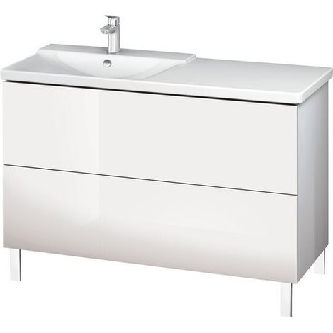 Mueble bajo lavabo L-CUBE 1220x481x709mm roble cepillado