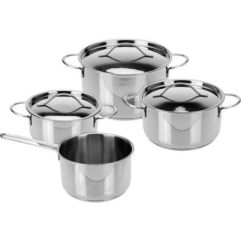 Ensemble de casseroles 7 pcs Acier inoxydable 6 mm Excellent Houseware (1/4)