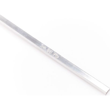 Barras extruidas de estaño Cynel Sn60Pb40 de 7x7x350 mm