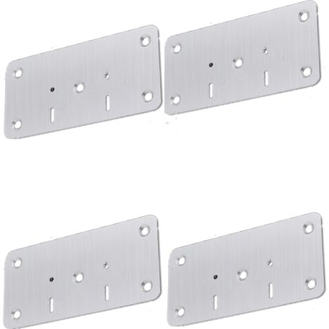Reparaturbrett für Möbelscharniere, 4er-Pack, silberfarben (1/4)