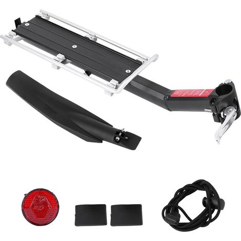 Porte-bagages arrière pour vélo de route/montagne en alliage d'aluminium avec garde-boue accessoire (1/5)