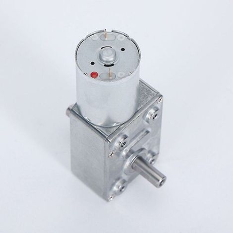 VURAHOME - 6V/12V/24V Mini-Metall-Schneckengetriebemotor mit hohem Drehmoment, zwei Achsen, JGY370, 90 U/min, 12V (1/3)