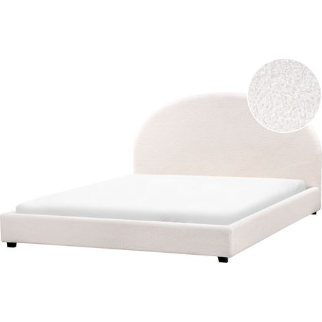 Bed Boucle VAUCLUSE 180 x 200 cm (EU Super King) Off-White