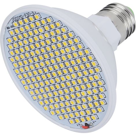 E27 8W 200LED-Chip Pflanzenwachstumslampe Garten Gewächshaus Blumen Anzuchtlampe 85V–265V (1/5)