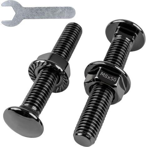 Lot de 15 Boulons De Carrosserie Avec Écrous À Bride M8x50mm (1/5)