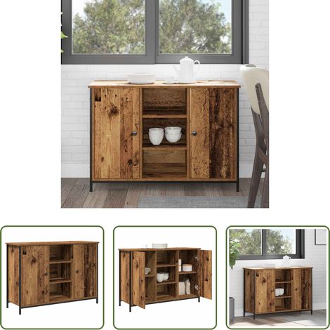 vidaXL Wohnzimmer - Sideboard Altholz 100 x 35 x 70 cm (1/5)
