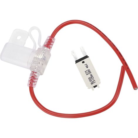 Porte-fusible étanche 25A avec réarmement manuel T3, fil fusible 12AWG 32V, coque transparente pour camions, camping-cars et bateaux (1/5)
