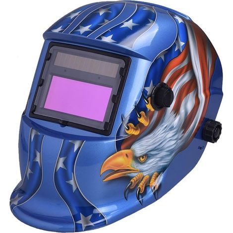 Masque de soudure automatique avec lentille filtrante DIN9-13 – 2 capteurs réglables – Protection UV/IR – Ajustement confortable (1/5)
