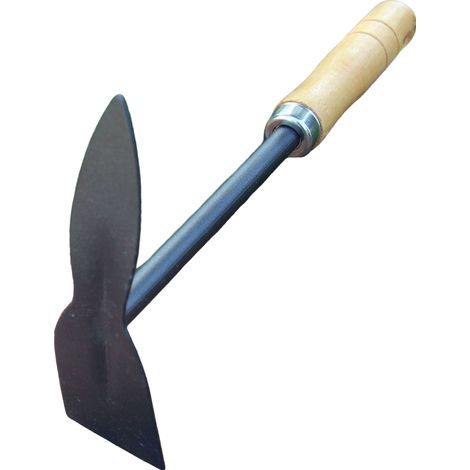 Mini herramientas de jardinería, herramientas para plantar flores, rastrillo, paleta, azada, herramientas de jardinería para niños con mangos de madera. (1/5)