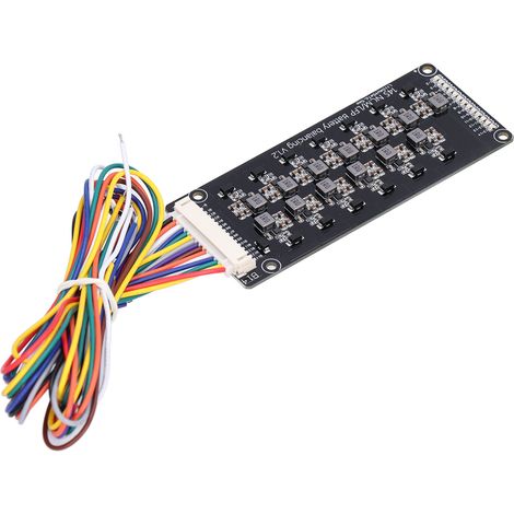 Égaliseur actif de batterie lithium-ion 1,2 A, égaliseur BMS inductif avec transfert d'énergie 2,0 V-4,5 V, série de 14 cellules. (1/5)