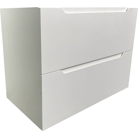 Mobile sotto lavabo sospeso 80 cm Bianco - STEFANIE