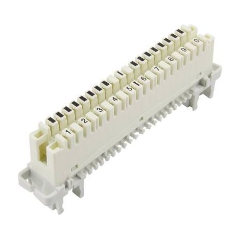 CONNECTEUR LSA PLUS 2 TRU COMPONENTS 1425907 20 PÔLES BLANC 1 PIÈCE