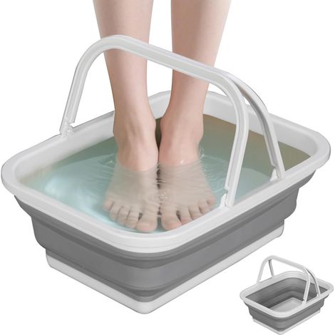 Lave-Pieds Piscine Seau Pliable Portable pour trempage et Lavage  Nettoyeur Pieds Piscine Plage, Patio, Douche, Extérieur, Terrasse, Seau portable, Lavage et Pédicurie (1/5)