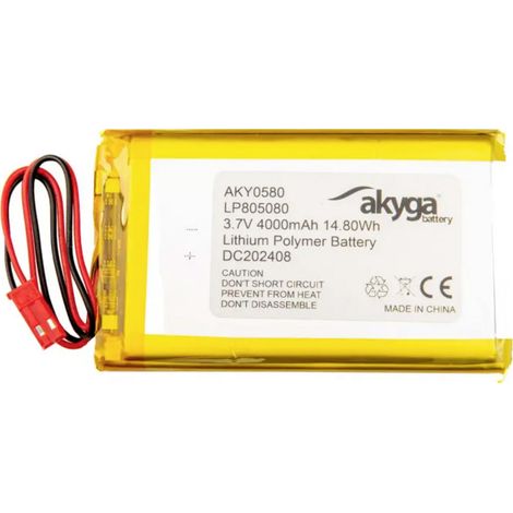 Akyga LP805080 Akkupack x Spezial-Akku  LiPo 3.7 V 4000 mAh
