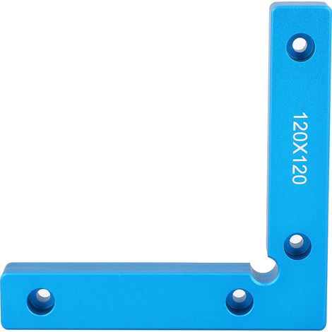 équerre de positionnement en aluminium à 90°, 120 x 120 mm, en forme de L, pour outils de menuiserie (1/5)