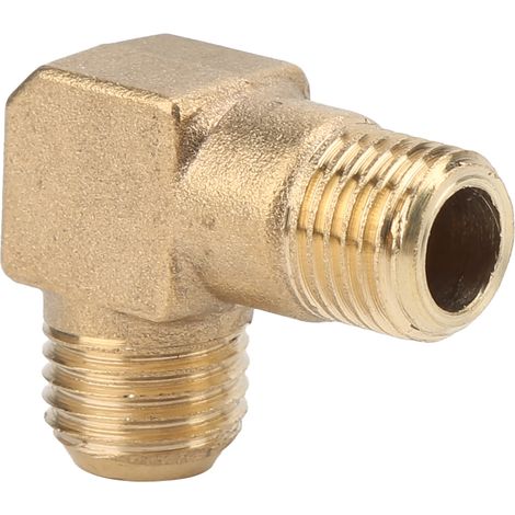 Raccord coudé à 90° G1/4xM14 en laiton pour compresseur, pompe à air et pièces détachées (1/5)