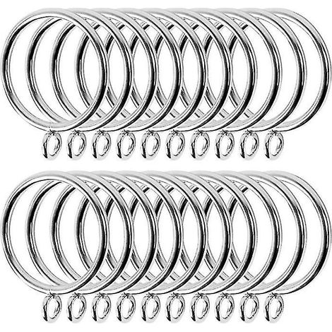 24 anneaux de fixation pour rideaux (1/3)