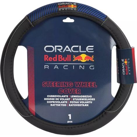 coprivolante auto universale redbull "blended lines" nero e bianco 38 cm
