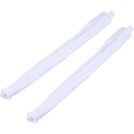 Lot de 2 housses de poignée de porte de réfrigérateur et gants antidérapants pour four et appareils de cuisine (blancs) (1/5)