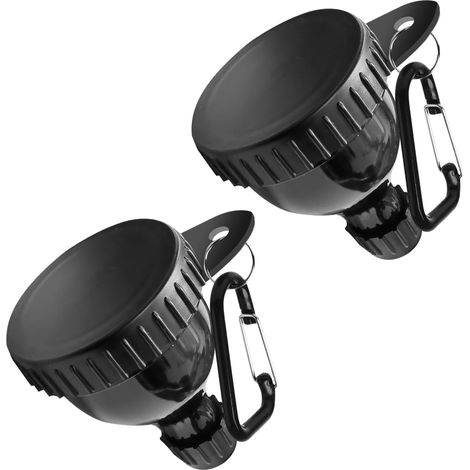 Lot de 2 entonnoirs à protéines en poudre avec porte-clés – Récipient portable de 50 ml pour le sport, le fitness et les voyages (1/5)
